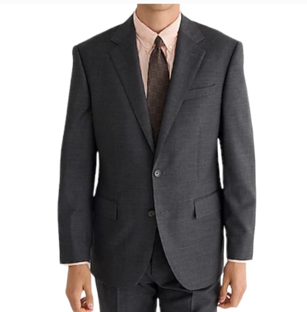J. Crew Gray Sport Coat with Notched Lapels